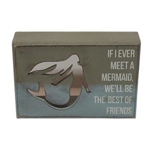 If Ever I Meet A Mermaid We Will Be The Best of Friends Sign